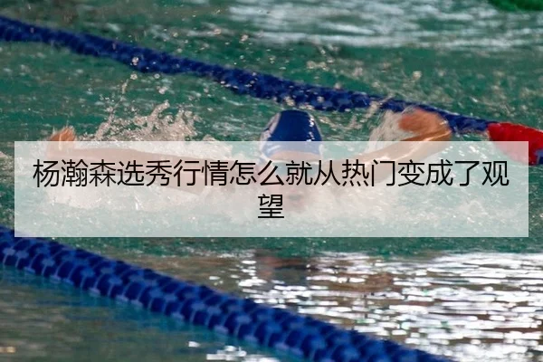 杨瀚森选秀行情怎么就从热门变成了观望